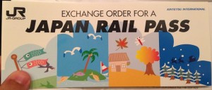 EXCHANGE ORDER FOR JAPAN RAIL PASS