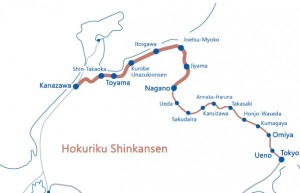 map hokuriku shinkansen